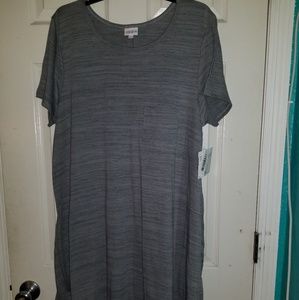 2xl NWT CARLY GRAY BLACK COTTON BLEND